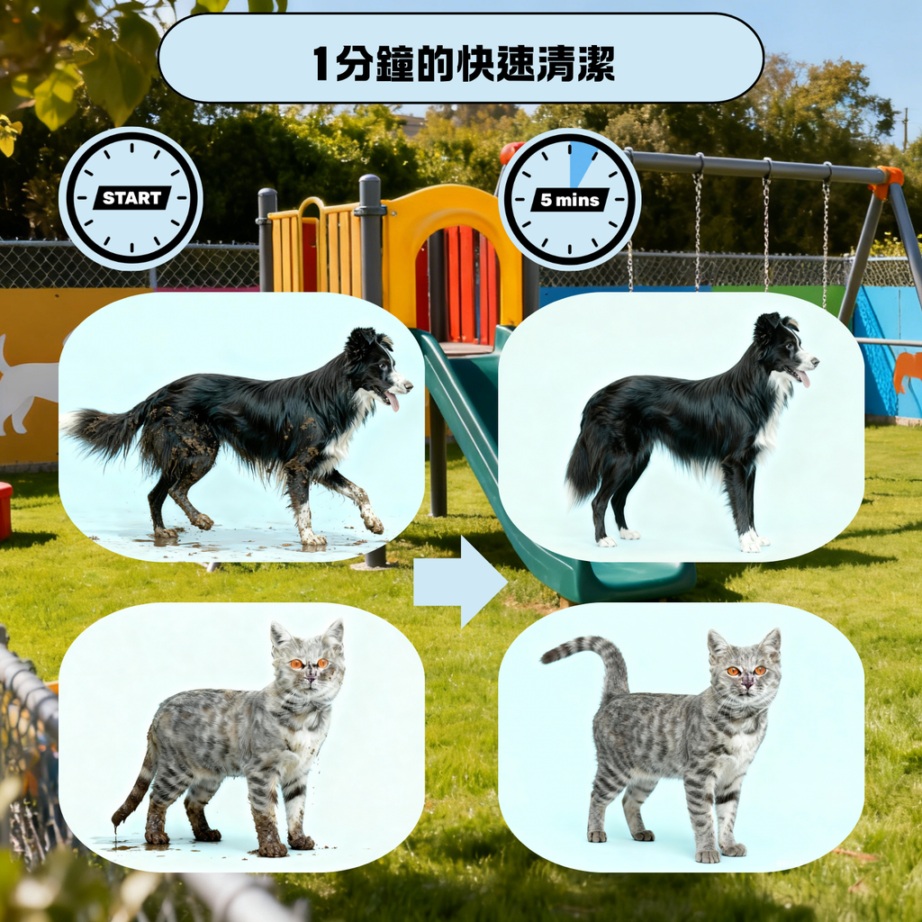 Paws on Earth 寵物潔身手套濕巾